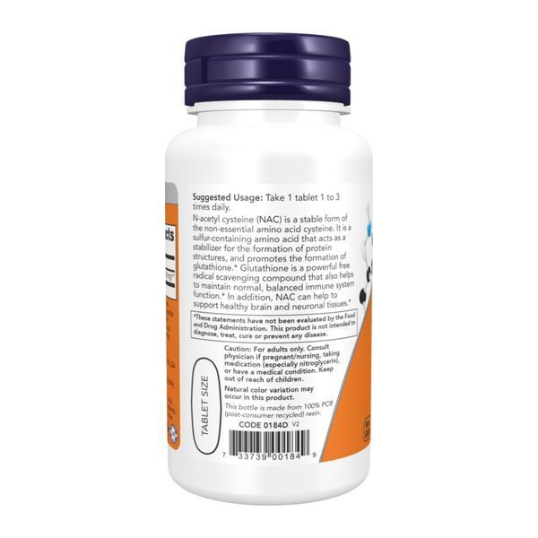 N-Acetyl-Cysteine 1000mg - 60 tabs 2023-10-4518 фото
