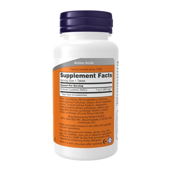 N-Acetyl-Cysteine 1000mg - 60 tabs 2023-10-4518 фото