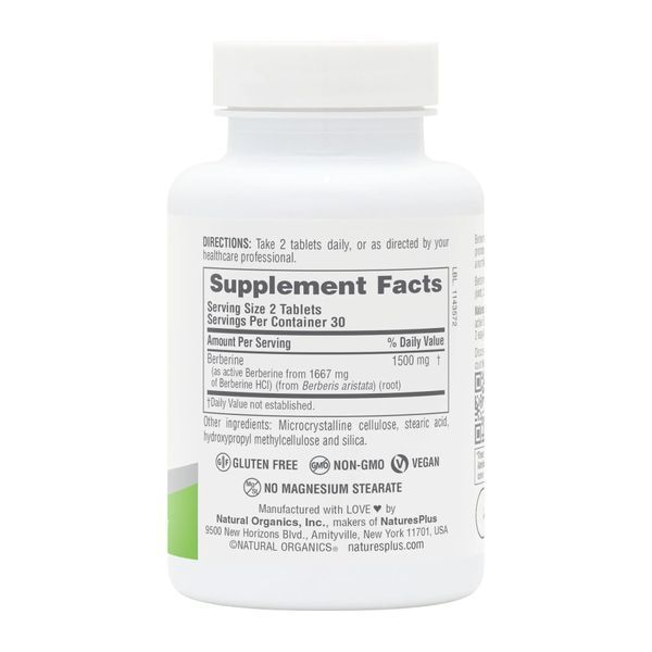 Berberine 1500 mg - 60 tabs 2023-10-3453 фото