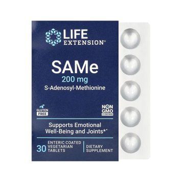SAMe 200mg - 30 enteric-coated vegetarian tabs 2023-10-5458 фото
