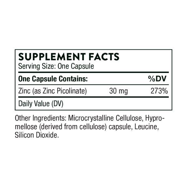 Zinc Picolinate 30 mg - 180 caps 2023-10-3064 фото