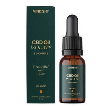 CBD Oil Isolate 2000 mg Orange - 10 ml 2023-10-3800 фото