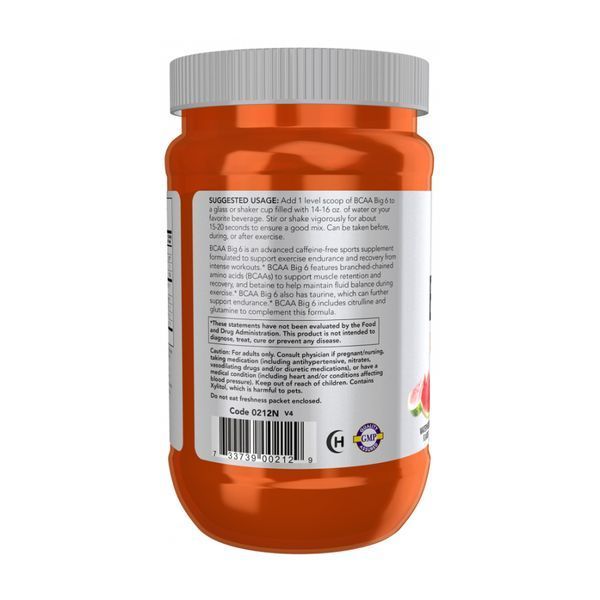 BCAA Big 6 Powder - 600g Watermelon 2023-10-4524 фото