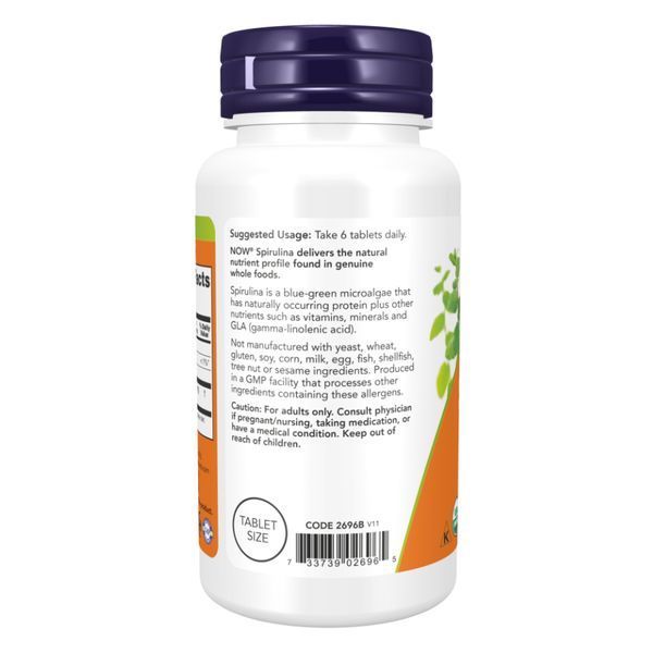 Org Spirulina 500mg - 500 tabs 2022-10-0688 фото
