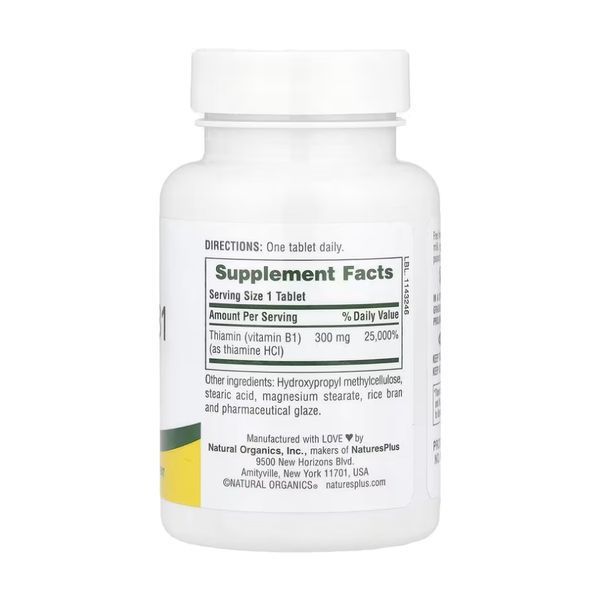 Vitamin B-1 300mg - 90 tabs 2023-10-5218 фото