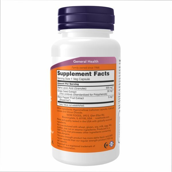 Alpha Lipoic Acid 600mg - 60 vcaps 2022-10-2317 фото