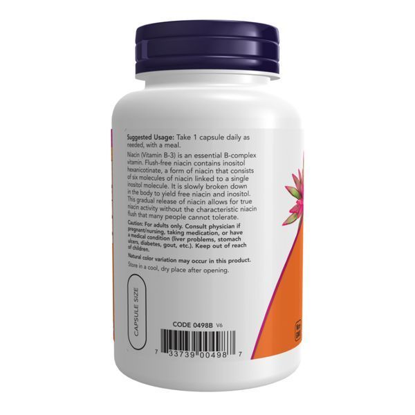 Niacin Flush-Free Double Strength 500 mg - 180 vcaps 2023-10-2500 фото