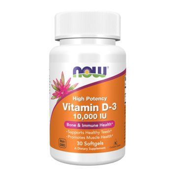 Vitamin D-3 10000 IU - 30 softgels 2023-10-4533 фото