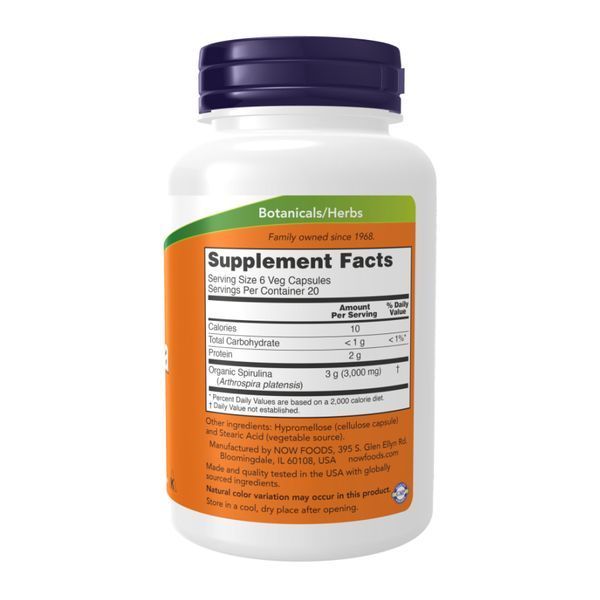 Spirulina 500 mg - 120 vcaps 2023-10-2507 фото