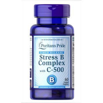 Stress Vitamin B-Complex with Vitamin C-500 Timed Release - 60 caps 100-27-6985823-20 фото