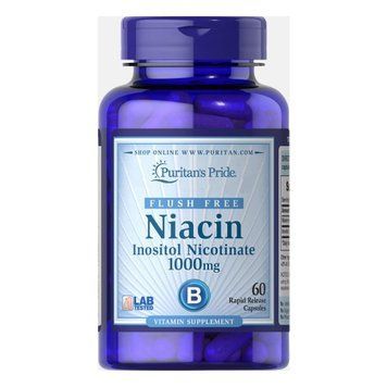 Flush Free Niacin Inositol Niccotinate 1000mg - 60 caps 2022-10-1676 фото