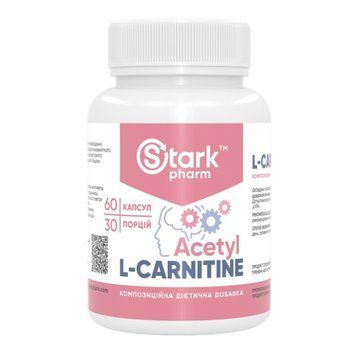 Stark Acetyl L-Carnitine 500mg - 60caps 100-20-9594977-20 фото