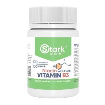 Vitamin B3 Niacin - 100 caps 2023-10-4665 фото