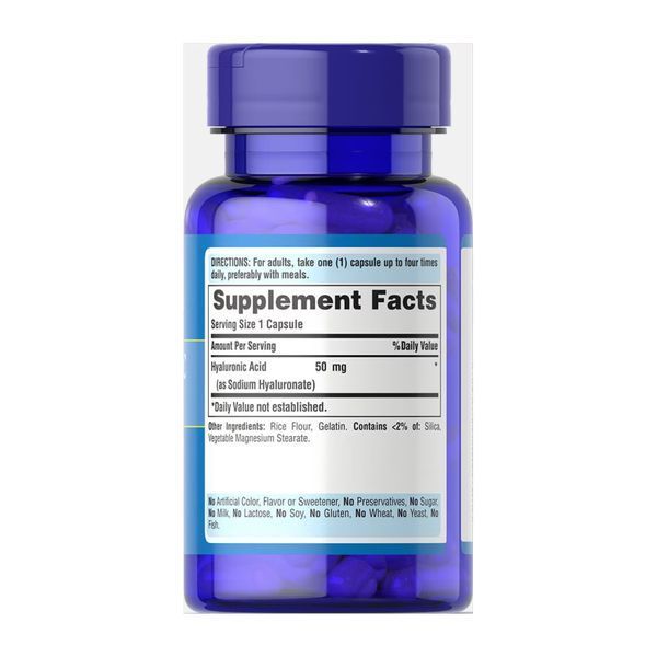 Hyaluronic Acid 50mg - 60 caps 2022-10-2880 фото