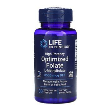High Potency Optimized Folate 8500 mcg DFE - 30 tabs 2023-10-5135 фото