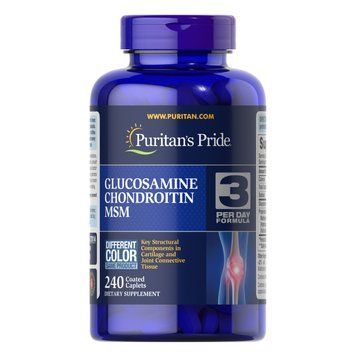 Glucosamine Chondroitin MSM Double Strength - 240 Caplets 100-41-2414909-20 фото
