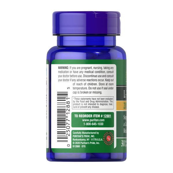 L-Theanine 200 mg - 30 caps 2023-10-2520 фото