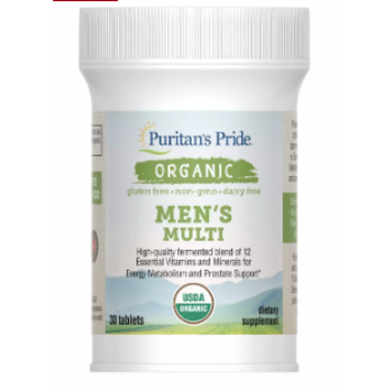 Organic Men`s Multi - 30 Tablets 100-99-8362420-20 фото