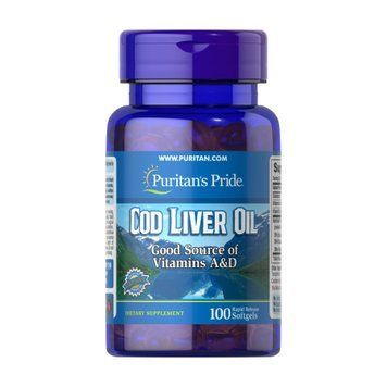 Cod Liver Oil 415 mg - 100 softgels 2023-10-2467 фото