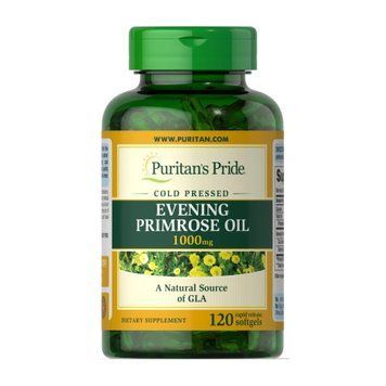 Evening Primrose Oil 1000mg with GLA - 120 softgels 2023-10-3384 фото